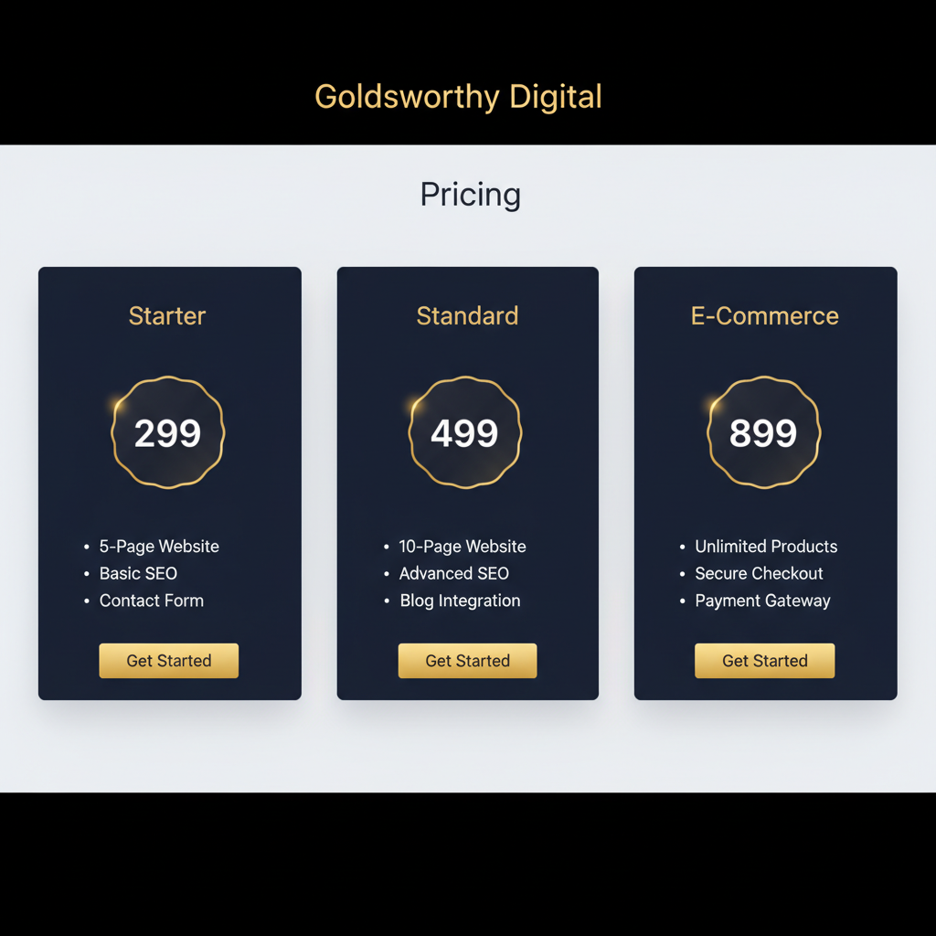 Goldsworthy Digital Website Packages